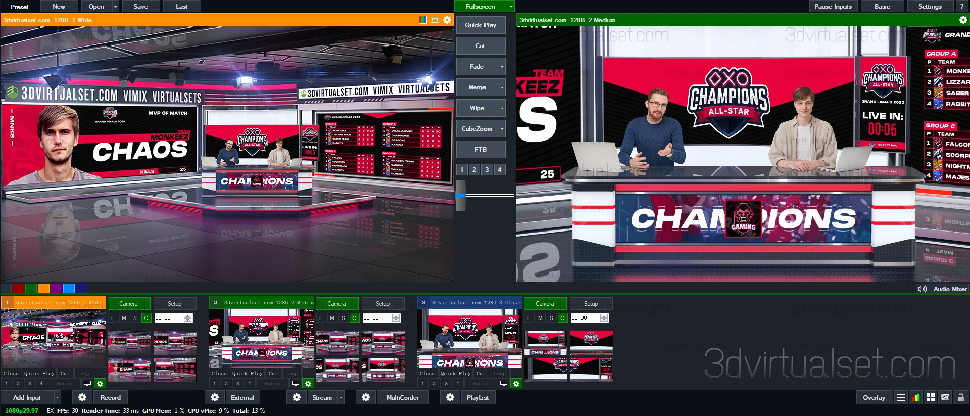 Virtual Set 119A for vMix VirtualSets Templates